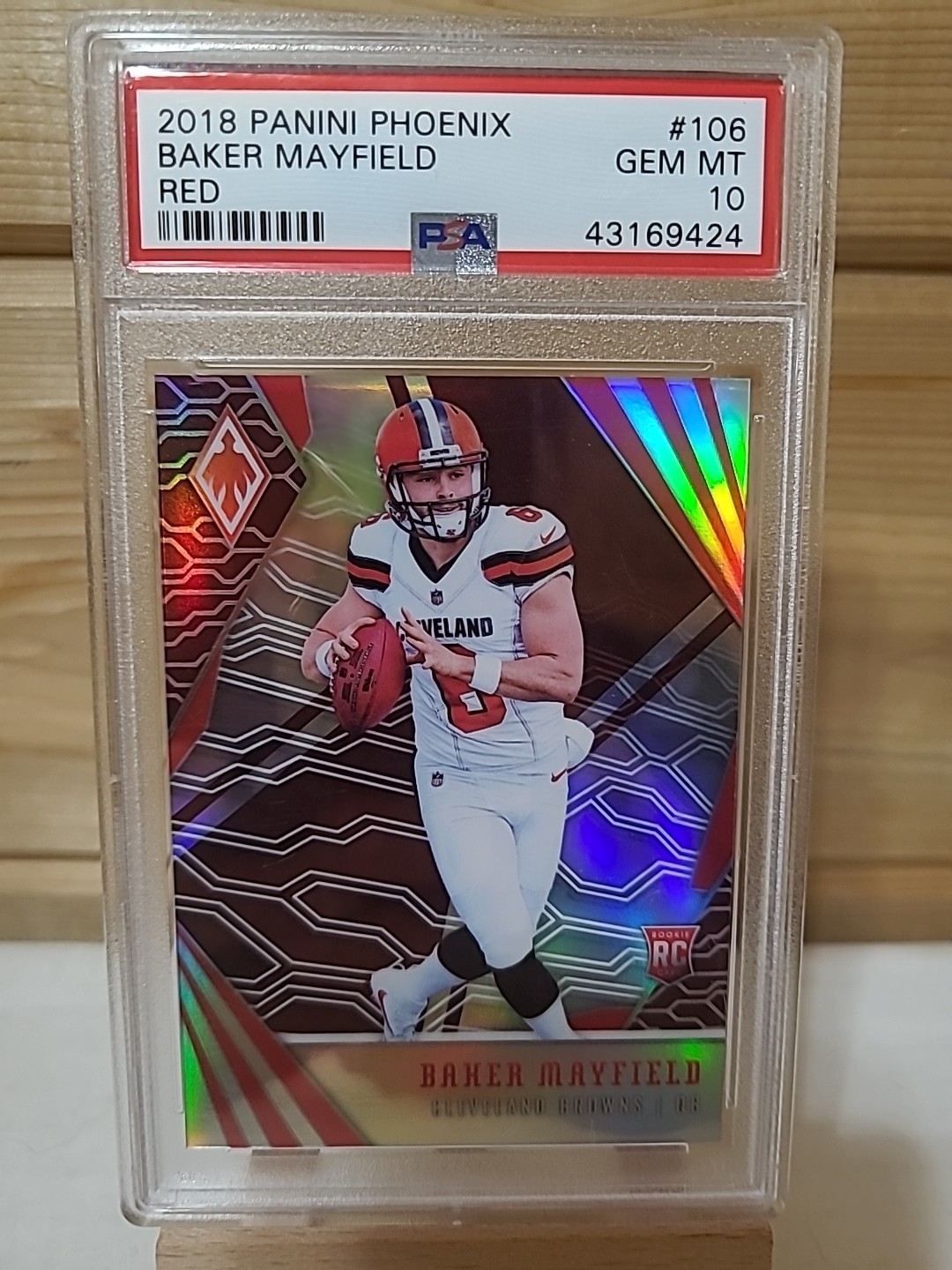 2018 Panini Phoenix - Rookies Baker Mayfield #106 Red /299 (RC)