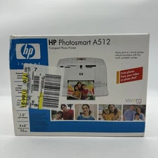 NISB HP Photosmart A512 Color Portable Compact Photo Printer Q7022A Q7020-30005