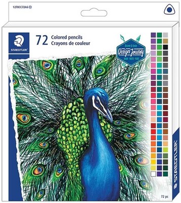 Staedtler Colored Pencils, 72 Colors, Triangular Barrel, Sharpened