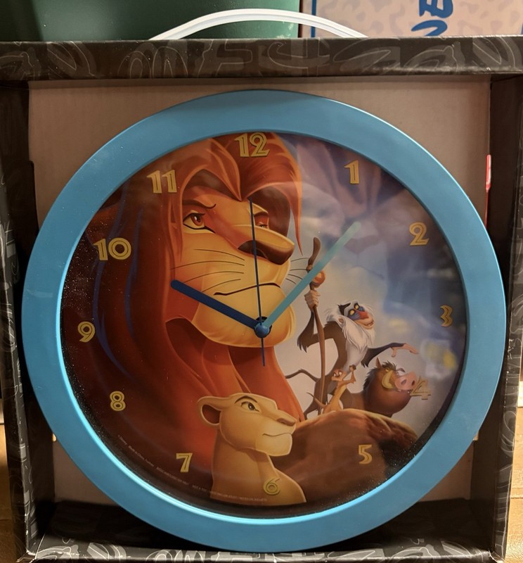 Disney Lion King Clock New 9.5” Diameter Rare