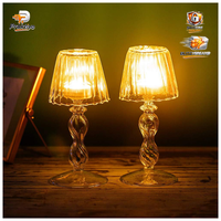 Teelichthalter Glas Tisch Deko KerzenstäNder Windlicht 2Er Set FüR Zuhause