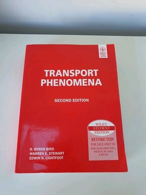 Transport Phenomena 2nd Edition Edwin N Lightfoot R Bird Wiley Student 
