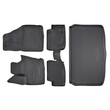 Gummimatten + Kofferraumwanne Set Passend Für Fiat 500X 2014-2024