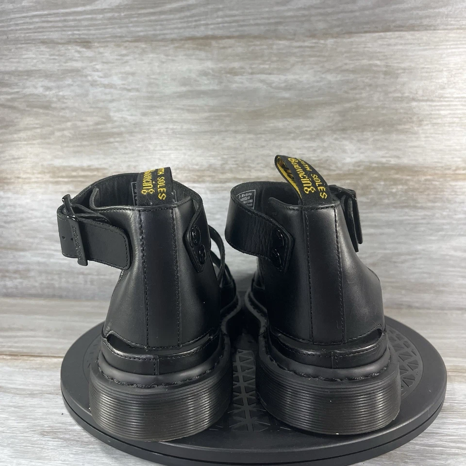Sandalias Gladiador Dr Martens Clarissa II Cuádruples Mono Cuero Negro Talla 9 para Mujer Foto 4 de 4