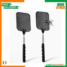 2x XXL Fly Swatter Wasp Moths  75cm Extendable Telescopic Insect Catcher NEW 