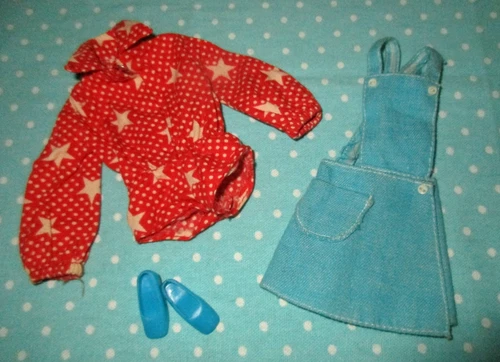 VTG Barbie 1972 Sports Star 3353 COMPLETE Stars American Clothes Shoes TNT MOD