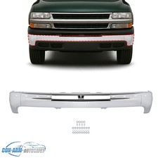 Chrome Front Bumper Face Bar For Chevy Tahoesuburbansilverado 1500 2500 99-06