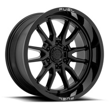 22x10 Fuel D760 Clash 6x5.56x139.7 -18 Black Wheels Rims Set4 106.1