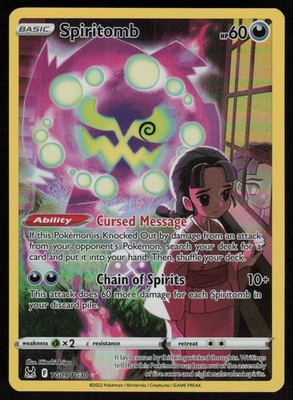 Spiritomb TG09/TG30: Lost Origin Trainer Gallery Pokemon TCG Near Mint