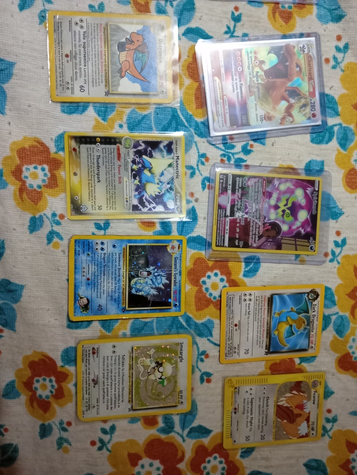 Lotto Carte Pokemon + Gameboy colore + Pokemon oro giallo blu