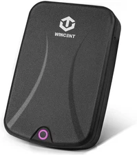 Wincent Gun Safe with Fingerprint Scanner and LED Light - Black (PAI1BK)