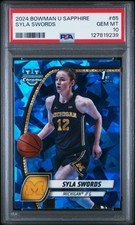 2024 BOWMAN UNIVERSITY CHROME SAPPHIRE #65 SYLA SWORDS PSA 10
