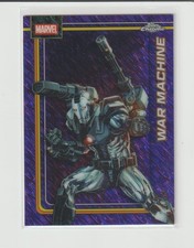 2026 Topps Chrome Marvel War Machine Purple Shimmer Refractor Card #193 43/75