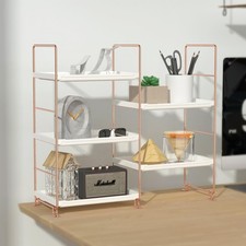 Bathroom Countertop Organizer 3Tier Vanity Counter Skincare Spice Rack Rose