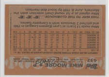 1988 Topps Blank Front Mike Moore #432 0b6