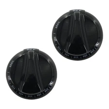 2* Thermostat Control Knob Replacement WB03K10037 For GE Range Stove Oven Black