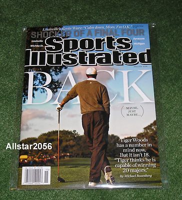 2013 TIGER WOODS~SPORTS ILLUSTRATED~FINAL FOUR~LOUISVILLE~MICHIGAN~REGIONAL ISS