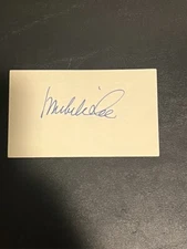 Michele Lee Hand Signed Cut Index Card 3x5 Knots Landing