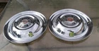 1940s 1950s 2 Dodge Hubcaps Wheel Cover 15" Stainless Stamped Vintage Original