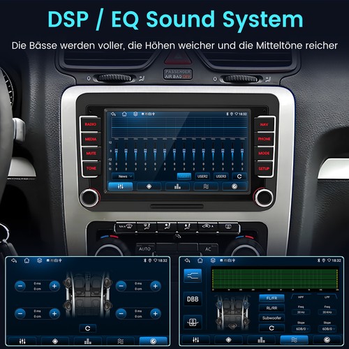 Per RCD VW Golf T5 T6 Passat 9N polo Jetta Andriod 13 autoradio Apple Carplay FM - Foto 12 di 14