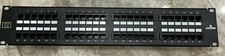 Leviton CAT 5E GigaMax Universal 5G584-U48 2U 48 Port Patch Panel Rack Mount