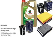 INSPEKTIONSKIT FILTER CASTROL 5L ÖL 5W30 für VW Passat Variant 3B6 1.8 T 20V
