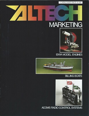Catalog - Altech - Enya Model Engine Billing Boat Acoms RC 1986 Brochure (SP39) 