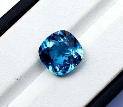 Aquamarine Natural Stunning Blue Cushion Cut 12-13 Ct Loose Gemstone Certified