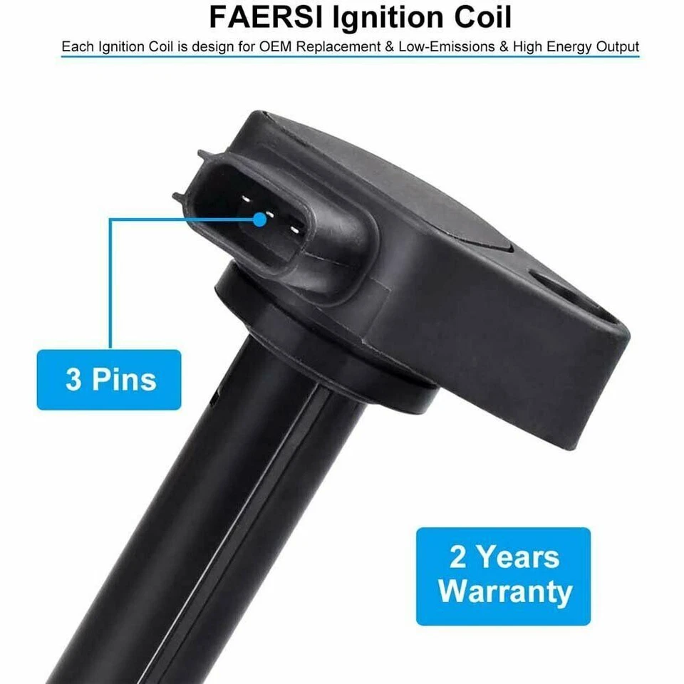 Pack Of 6 Ignition Coils For Honda Accord Odyssey Acura CL RL TL V6 3.0/3.2/3.5L - Image 3 of 4