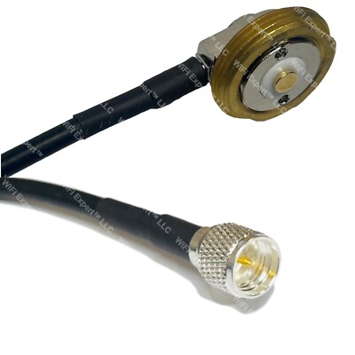 RG58 NMO 3/4 Inch Mount to MINI UHF MALE RF Cable Rapid-SHIP LOT