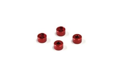Al Friction Mount Collar (3.0mm/Red/4pcs) MZW418-30B