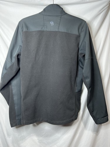 Mountain Hardwear Mens Fleece Tech Jacket Small Black Full Zip 3 Pockets - Picture 9 of 13