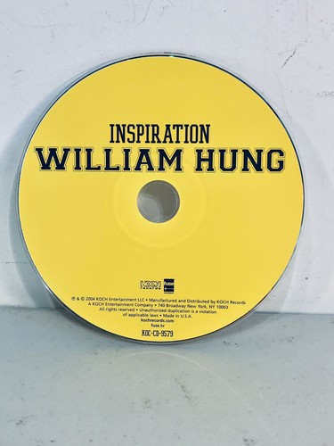 William Hung Inspiration Audio CD + Bonus DVD No Case Like New - Picture 3 of 8