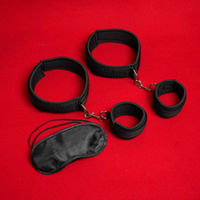 Body Bondage Restraint Harness Handcuffs Wrist Thigh Ankle Cuffs Couple BDSM