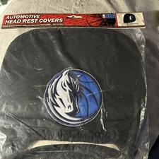 NBA Dallas Mavericks Embroidered Logo on Headrest Covers Set of 2 by ProMark