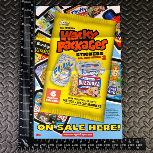 8X WINDOW POSTER LOT WACKY PACKAGES ANS1,2,3,4,5,6,FB1,FB2 BOX TOPPER AD PROMO - Picture 3 of 9