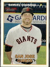2016 Topps Heritage Minor League Samuel Coonrod San Jose Giants #24  3 Card Lot