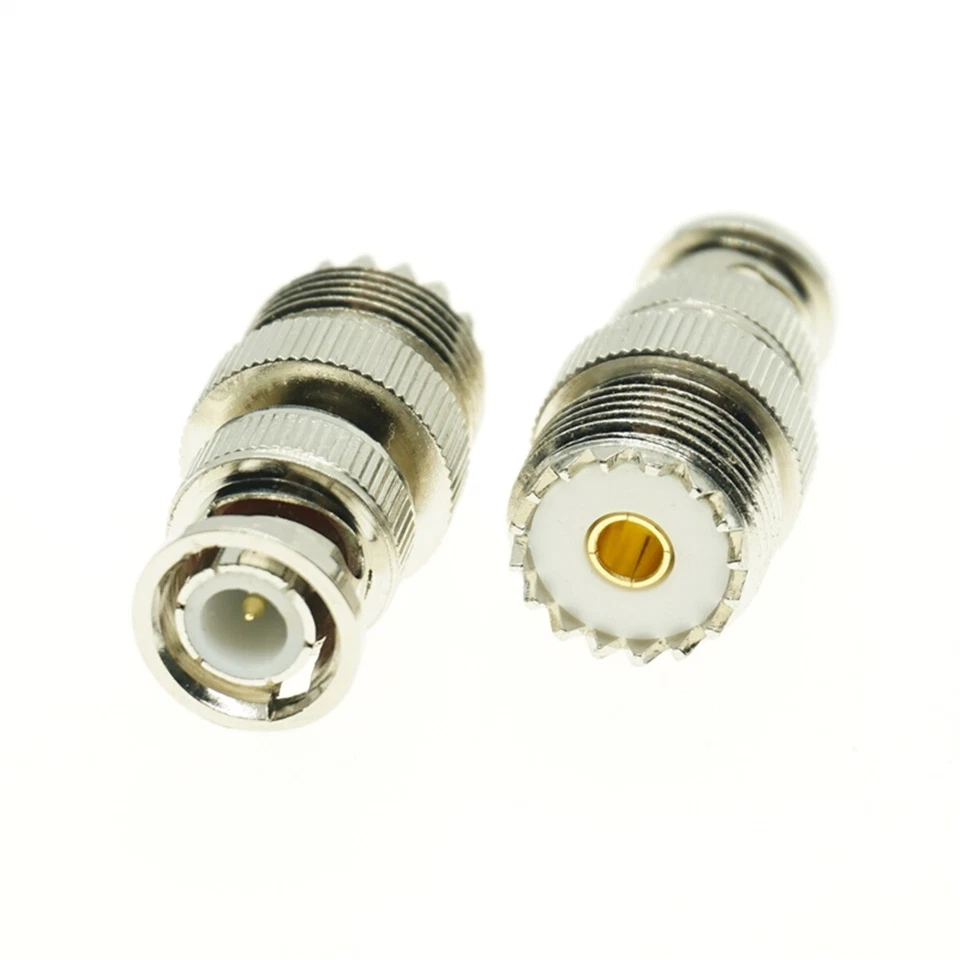 1pcs BNC Male Plug To UHF PL-259 SO239 Female jack RF Coaxial Adapter Connector - Image 2 of 3