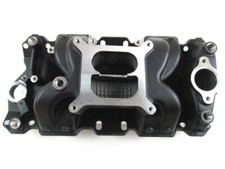 1959-95 Chevy 327 350 383 Air Gap Intake Manifold Black E42406bk