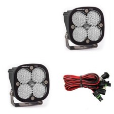 Baja Designs 497806 Black Squadron Pro 3" Clear Work/Scene Beam LED Light Pair