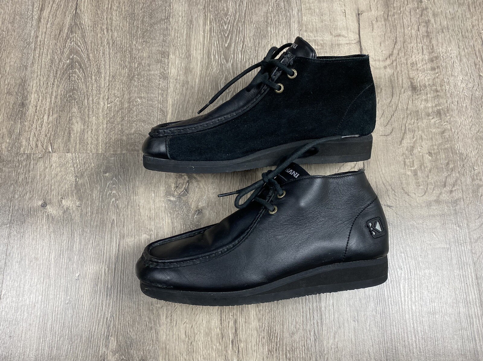 Mens Karl Kani Leather Boots Sneakers 