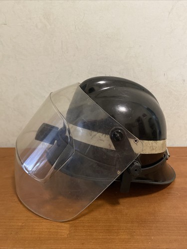 Vintage Casco Con Visiera Vigili Del Fuoco Firefighters Helmet with Face Shield - Foto 2 di 8