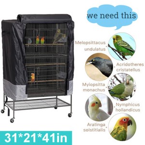 Grand perroquet nuit animal Cage Cover aide de sommeil protection durable DustProof