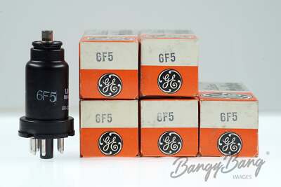 5 Vintage General Electric 6F5/CV1909/6Ф5 Octal Triode Audio Frequency Audio Vac