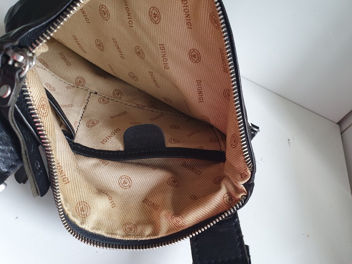DIONIGI leather shoulder bag