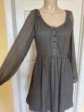 J.CREW gray silk dress size 2