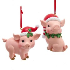 Pink Pig Ornaments