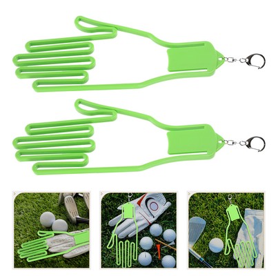  2 Pcs Griffe Golfhandschuhhalter Golfs Aufbewahrungsbox Mann Fräulein