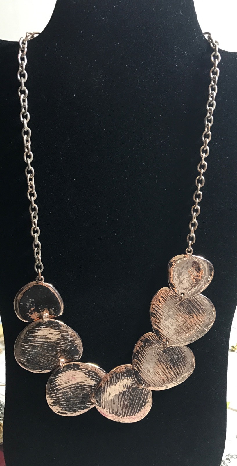 ST. THOMAS BOLD Statement Copper Tone Necklace  2… - image 1