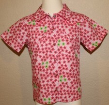 New girls OILILY pink floral shirt Size 128 US 8